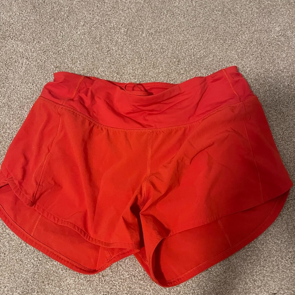 Lululemon speed up shorts 4 inch size 6